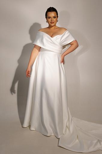 Пышное атласное свадебное платье #2072